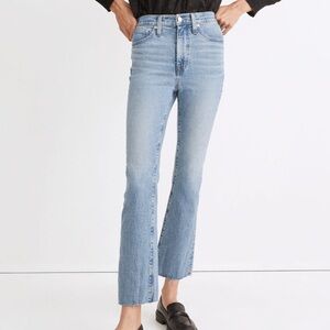 Madewell Cali Demi Boot Jean in Enmore Wash: Raw-Hem Edition
